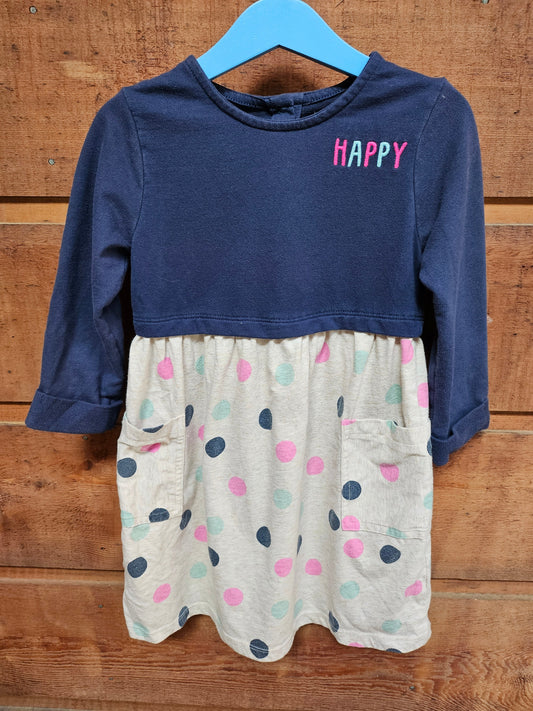 #109- Size 5 girls; GUC. Happy dress