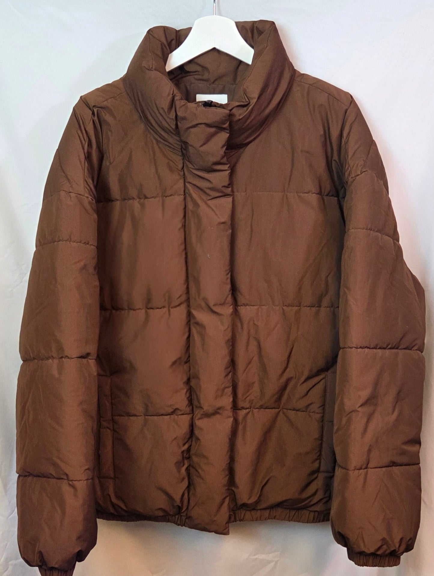 #112 -  Daily Ritual Brown Puffy Coat, Women's Size XXL, EUC