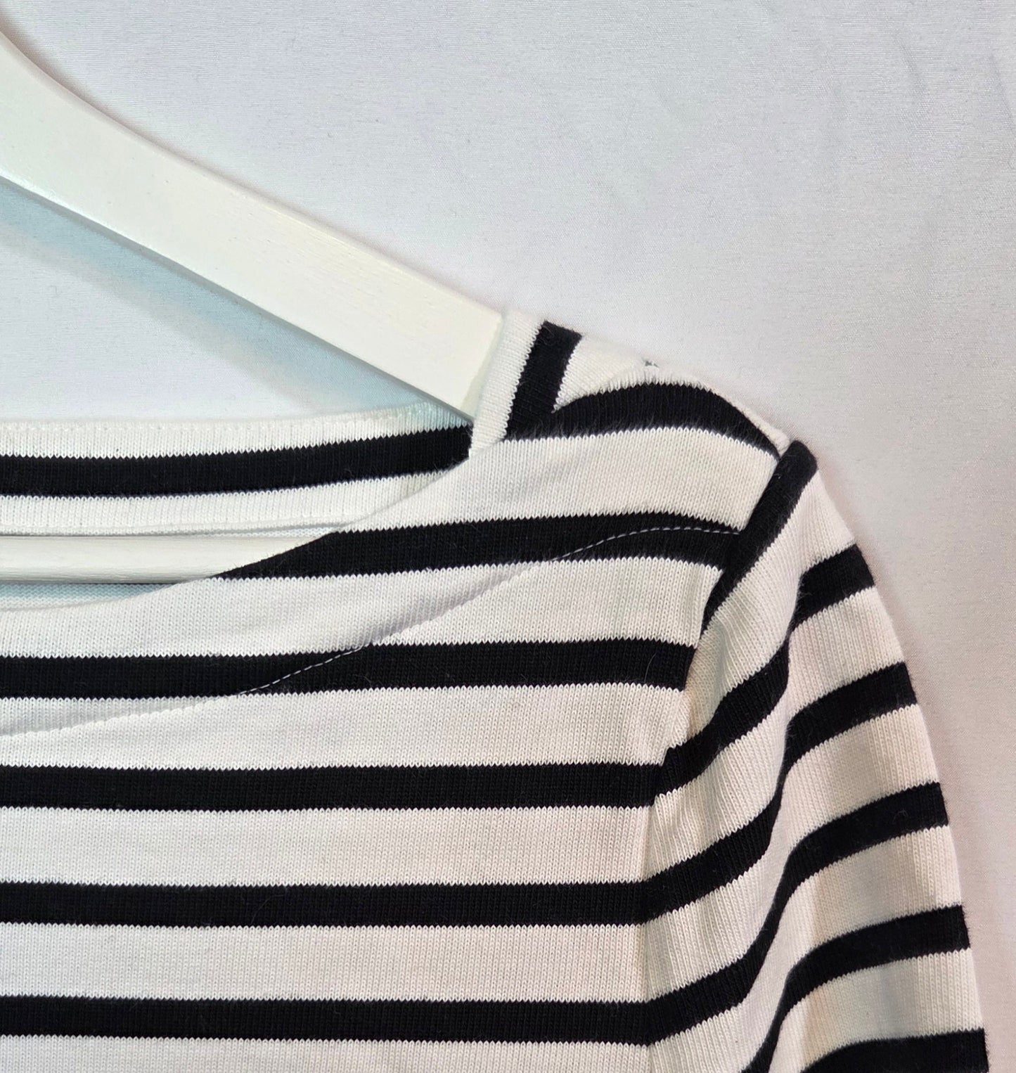 #112 - Broome Street Kate Spade Striped Peplum Top, Women's Size L, GUC