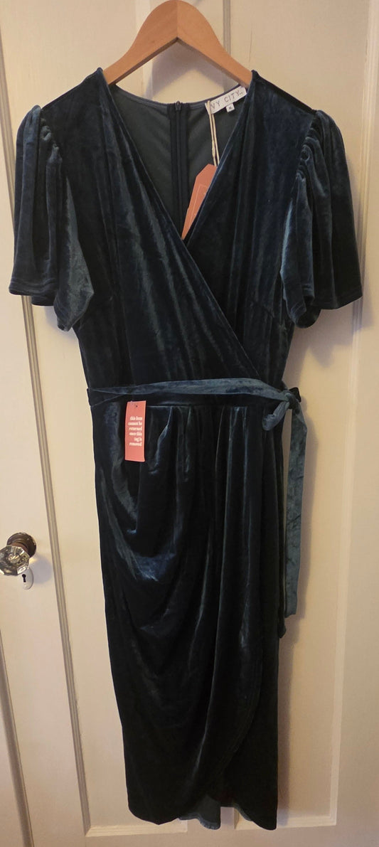 #112 - Ivy City Blue Dress, Size XL, NWT