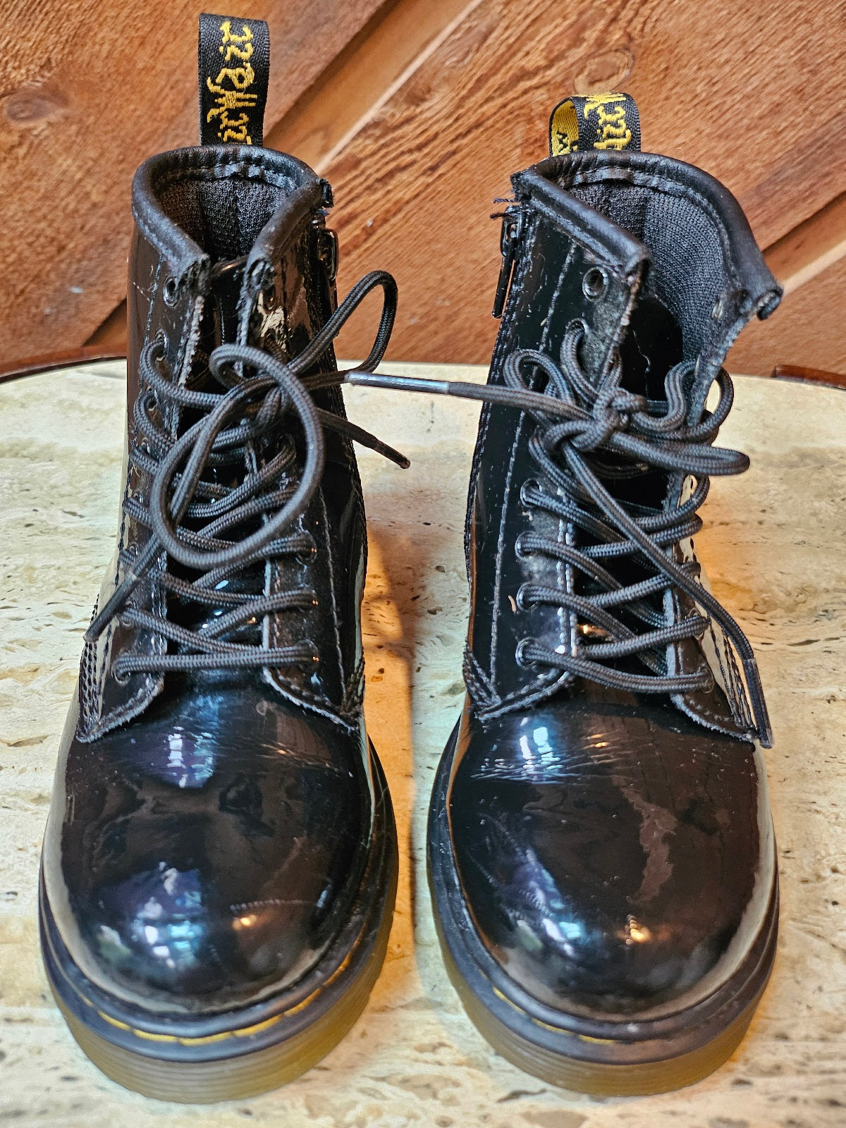 #109. Girls size 10. Black patent leather Dr. Martens