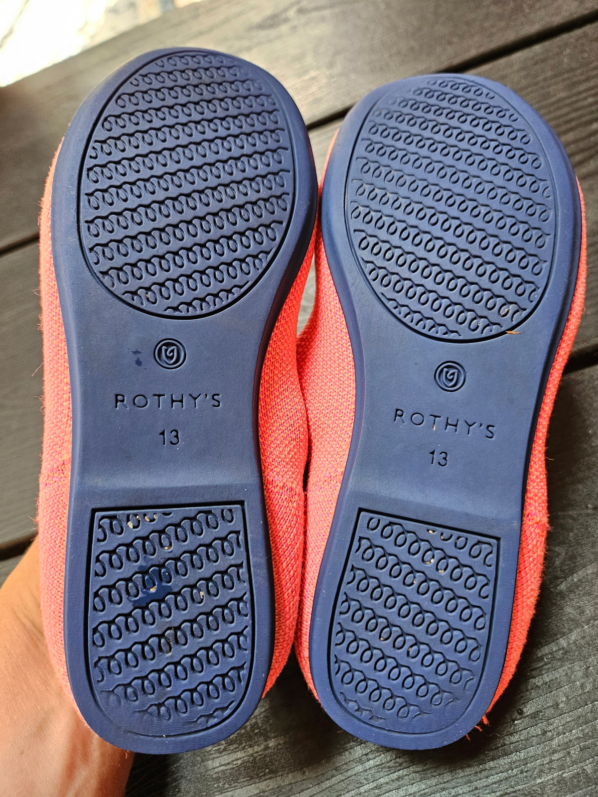 #109. Girls size 13. GUC Rothy's kids loafer
