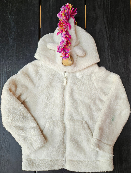 #109. Girls size 5. GUC. Cat & Jack unicorn jacket