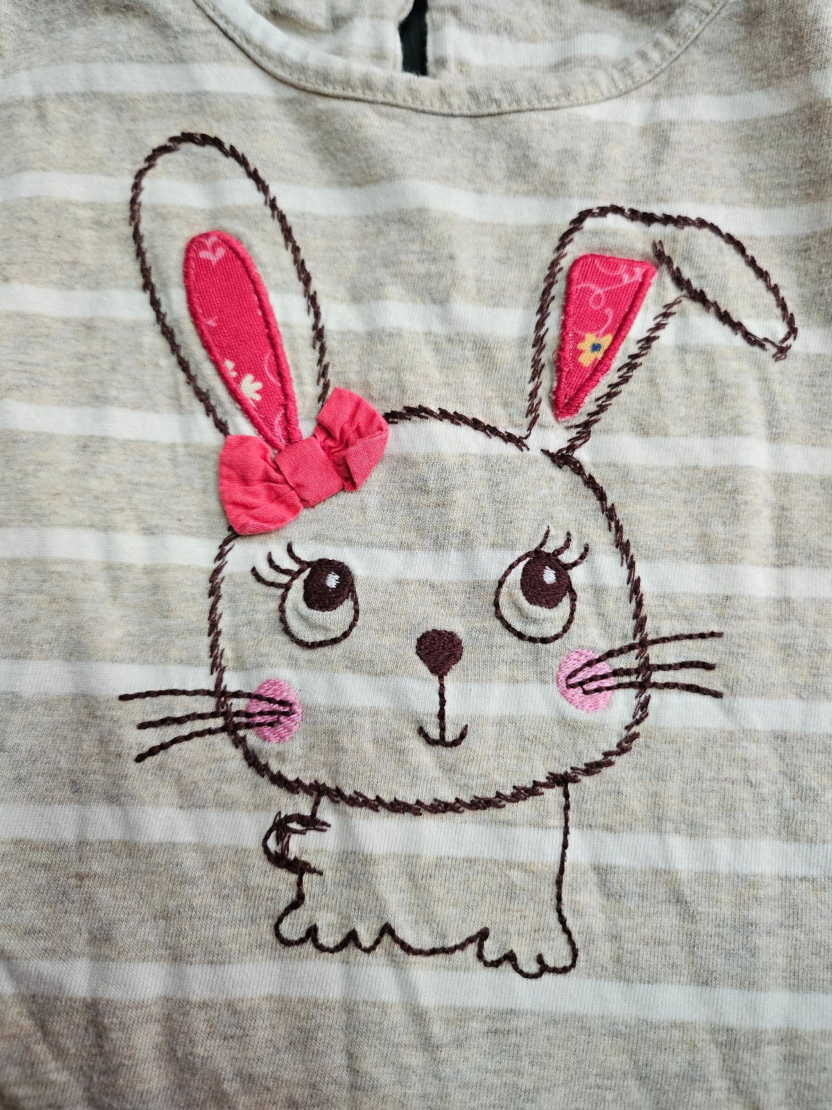 #109. Girls 2T. VGUC. A-line Beebay Rabbit Dress.