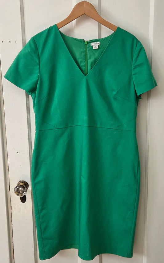 #112 - J. by J.Crew Green Dress, Womens Size 16, VGUC