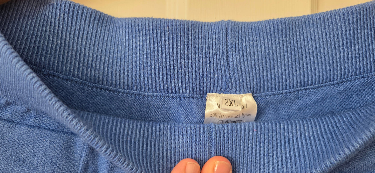 #112 - Amazon Blue 2-Piece Lounge Set, Women's XXL, EUC
