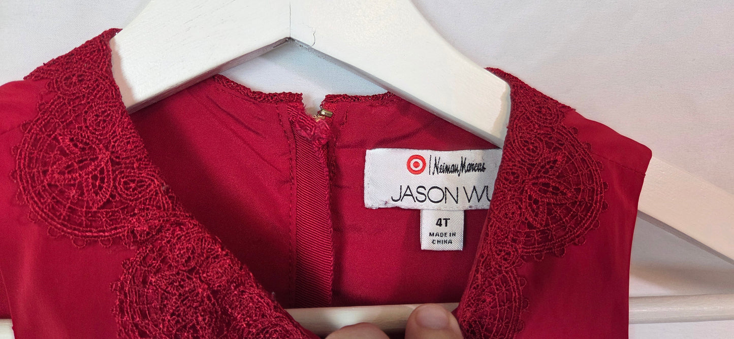 #112 -  Jason Wu for Target Red Party Dress, Girls size 4t, EUC