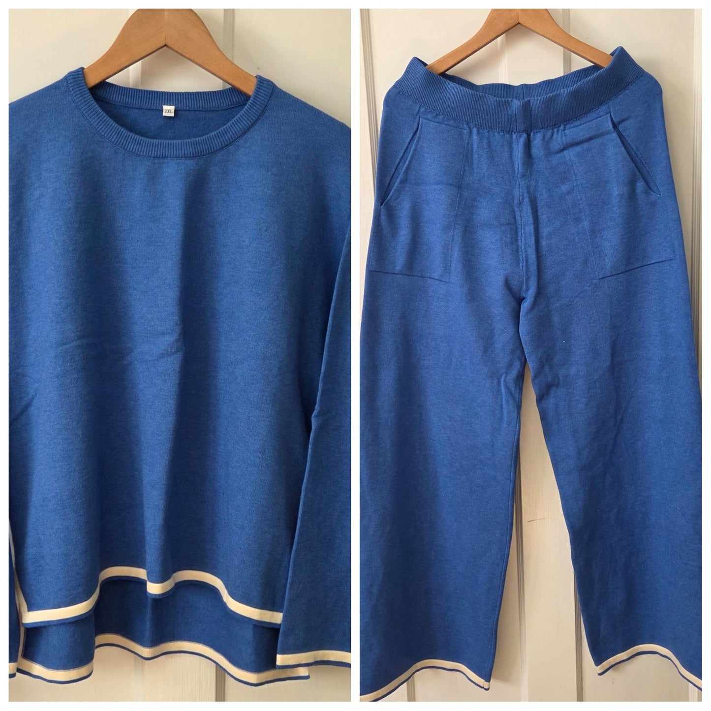 #112 - Amazon Blue 2-Piece Lounge Set, Women's XXL, EUC