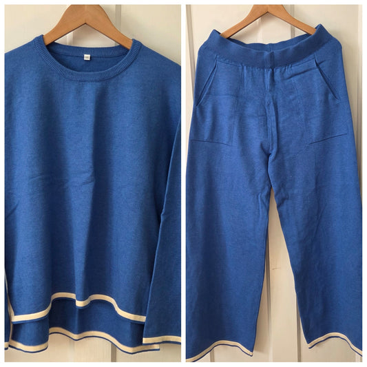 #112 - Amazon Blue 2-Piece Lounge Set, Women's XXL, EUC