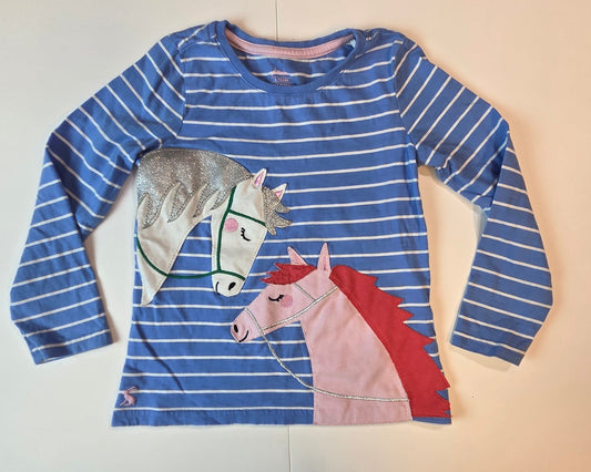 #112 - Joules Long Sleeve Shirt, Girls Size 4T, EUC