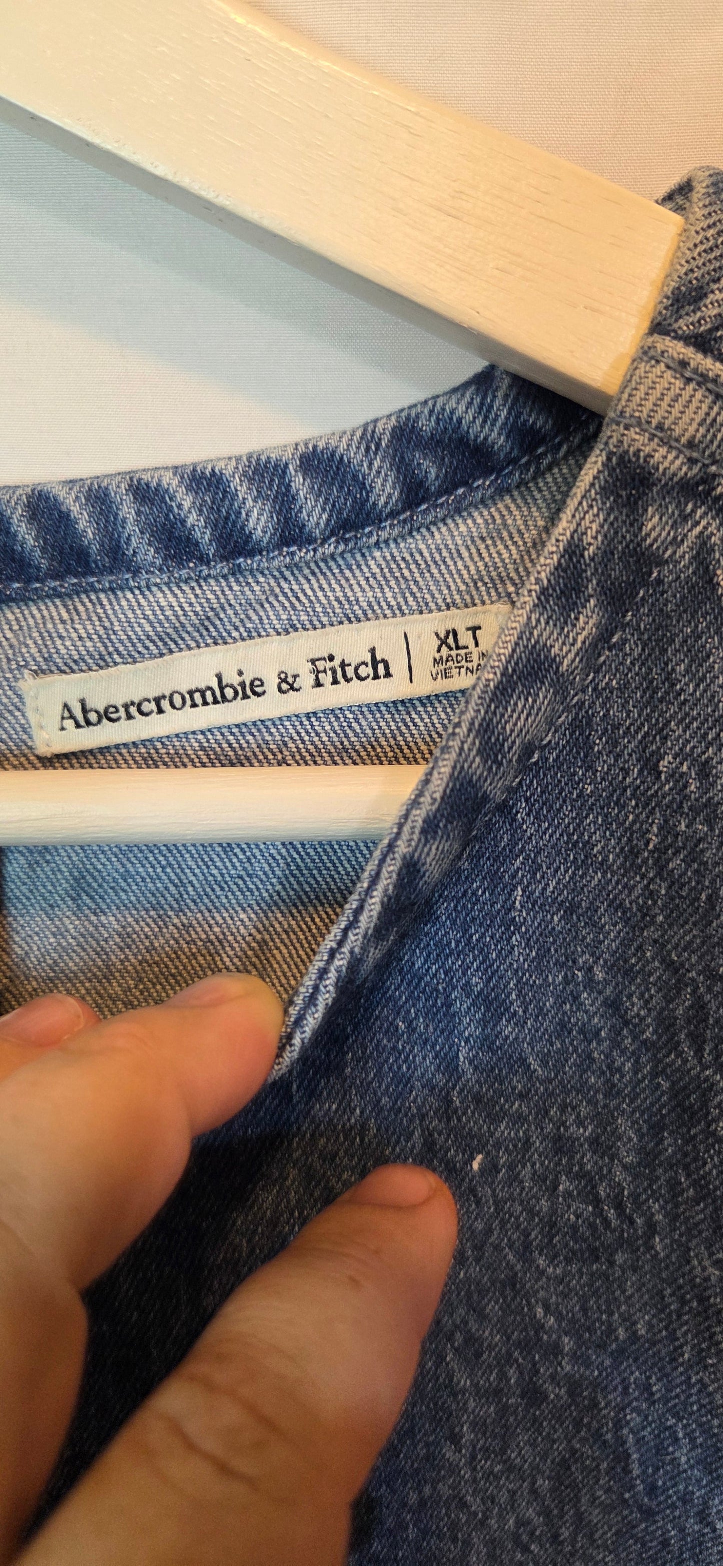 #112 - Abercrombie and Fitch Denim Dress, Women's Size XLT, EUC