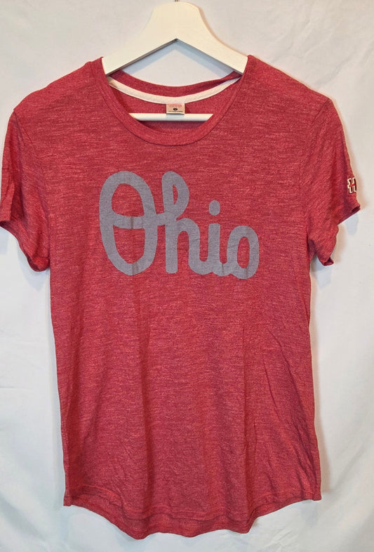 #112 - Homage Script Ohio T-Shirt, Women's Size M, EUC