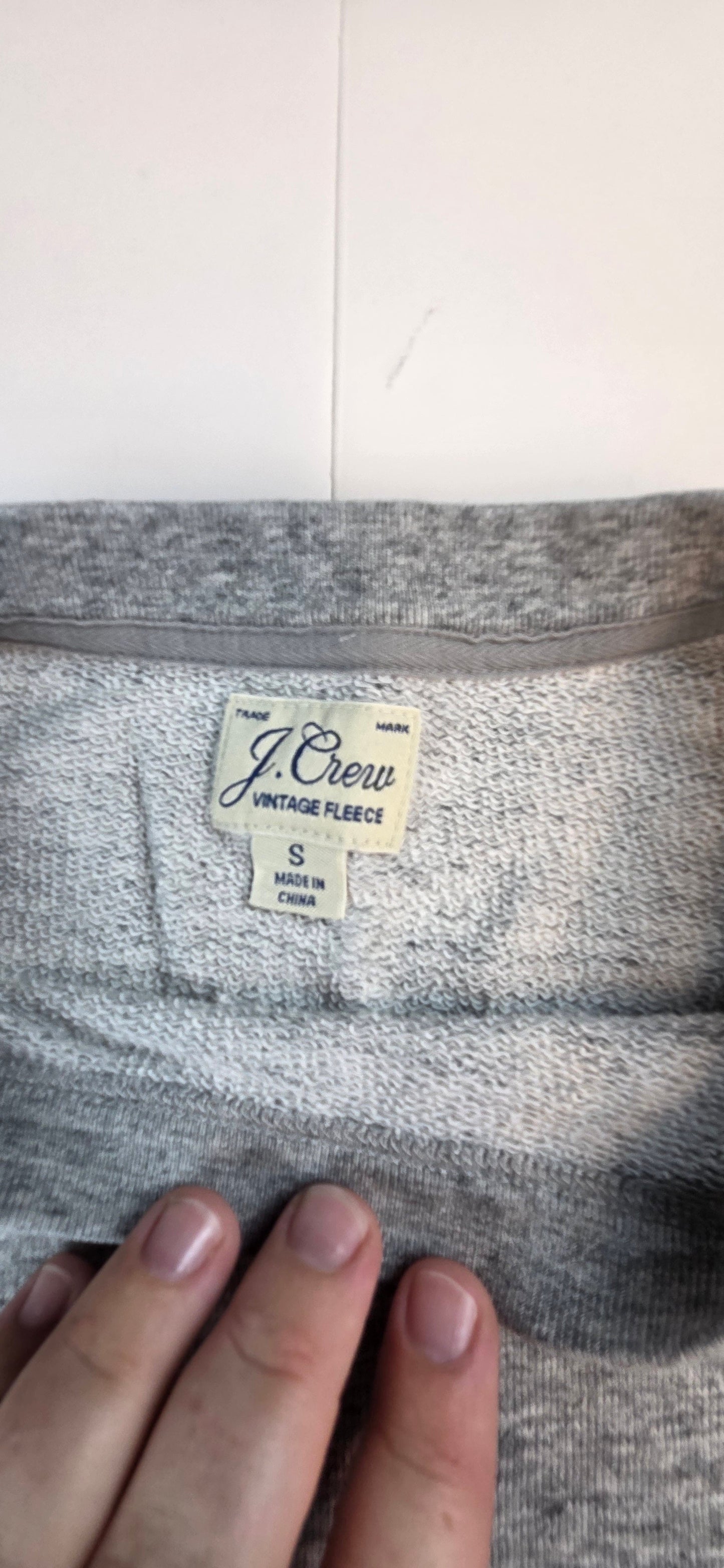 #112 - J.Crew "Vintage" Sweatshirt, Womens Size Sm., EUC