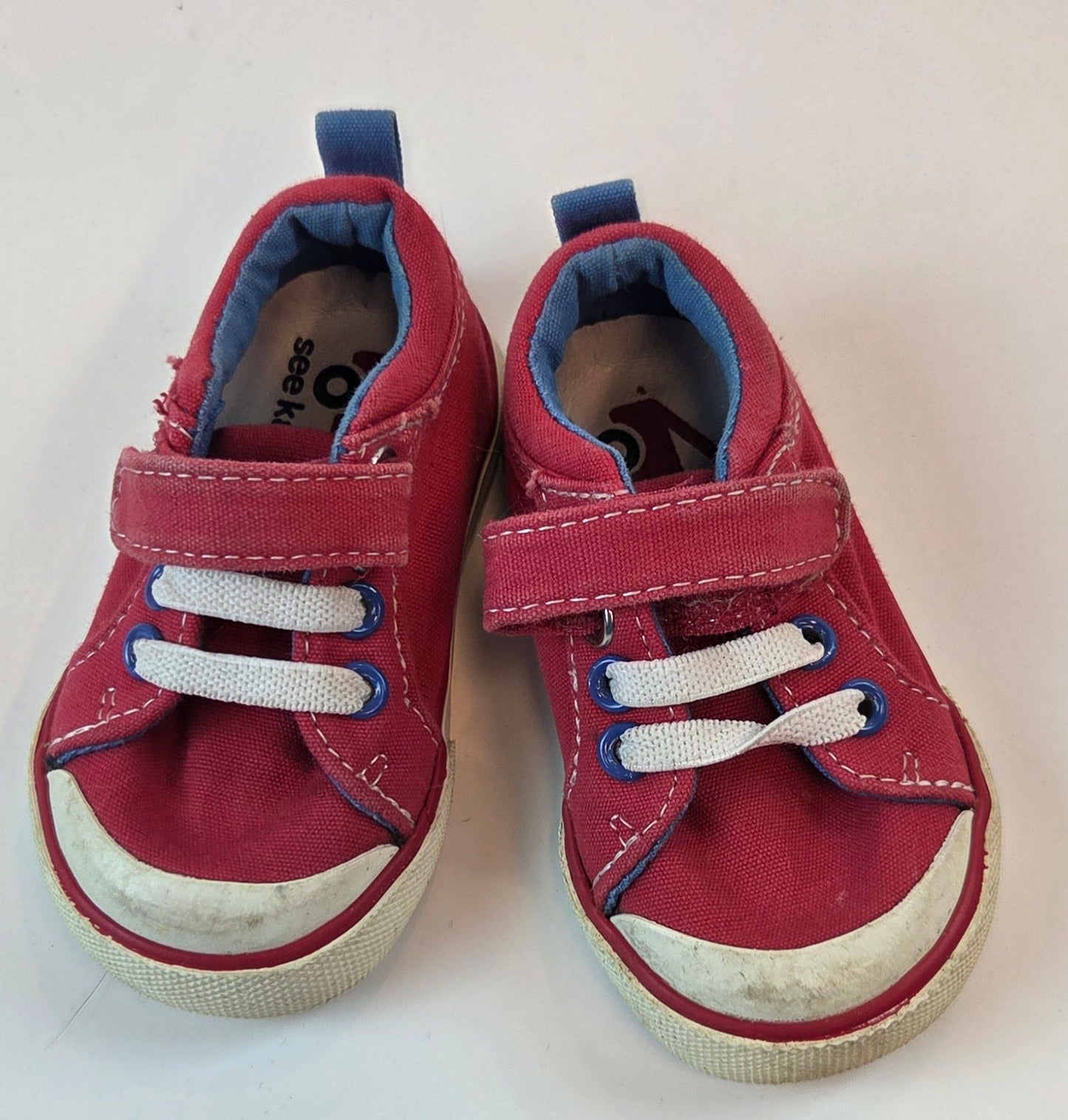 #112 - See Kai Run Red Sneakers, Toddler Size 3c, GUC