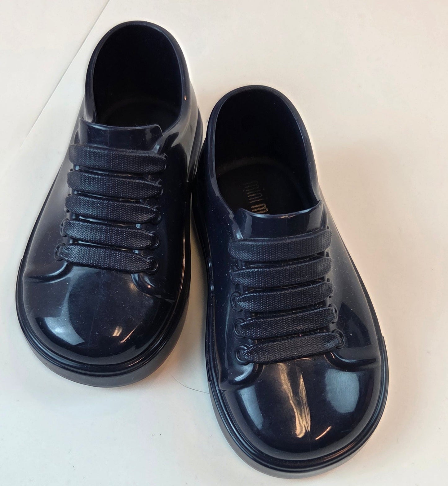 #112 -  Mini Melissa Navy Blue Slip-Ons, Toddler Size 5, NEW