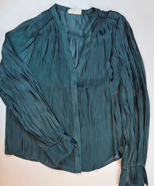 #112 - Melloday Green Blouse, Womens Size XL, EUC