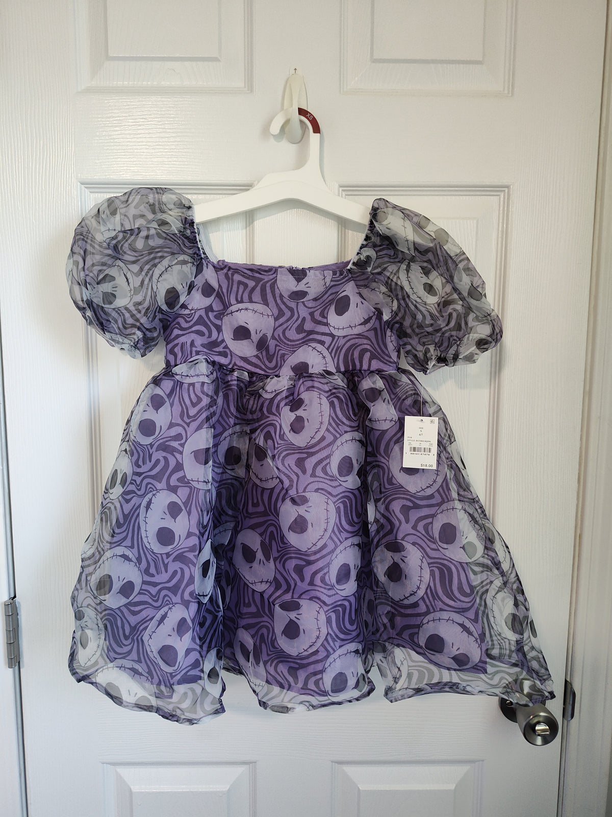 Seller 189:  Nightmare before Christmas purple tunic dress girls size 6/7