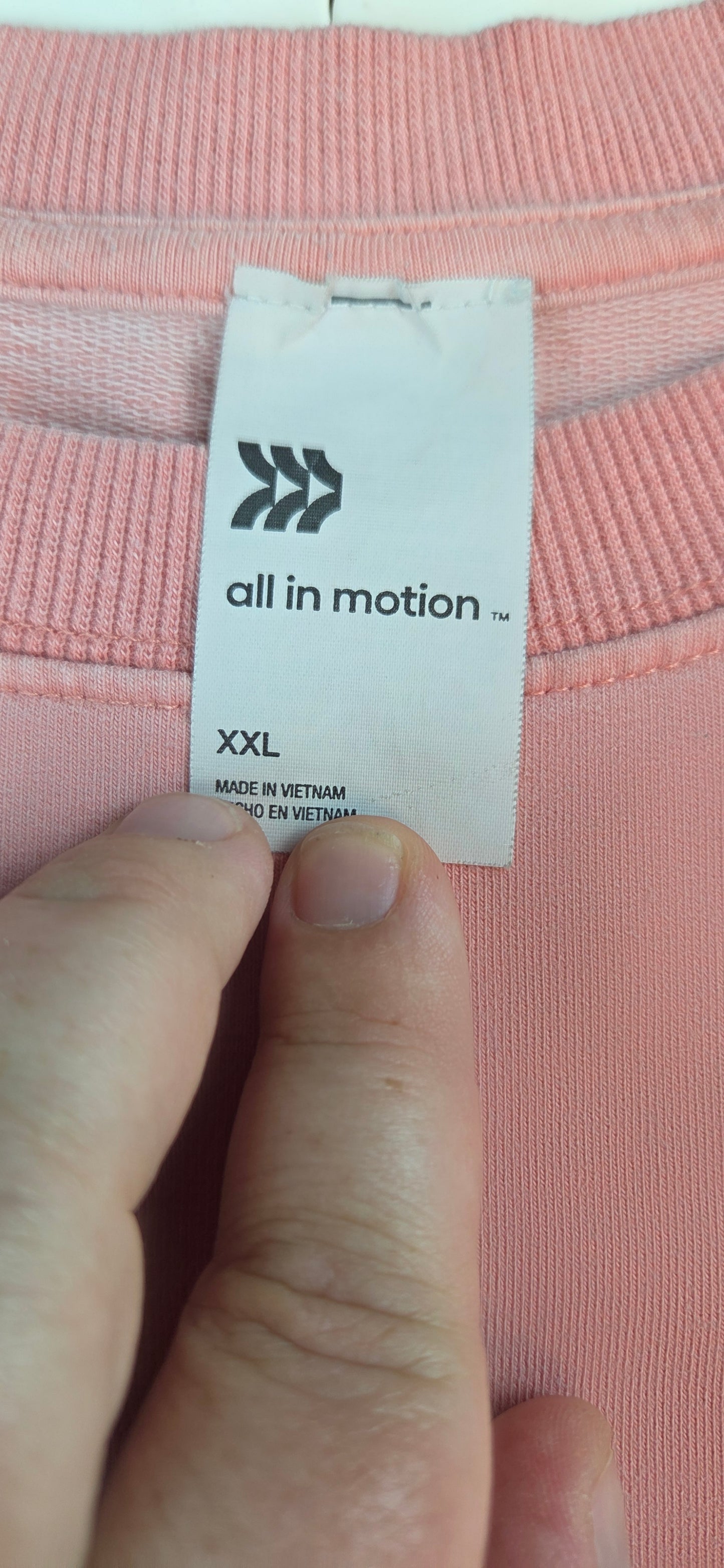 #112 - All In Motion Pink Crewneck Sweatshirt, Womens Size XXL, VGUC
