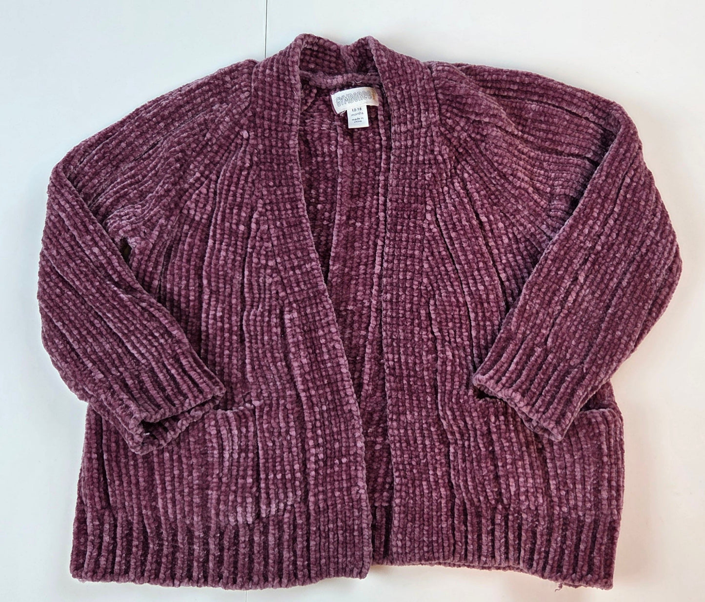 #112 - Gymboree Open Front Cardigan, Size 12-18m, EUC