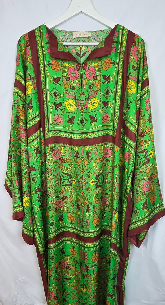 #112 - Tory Burch Silk Scarf Kaftan, Size XL, New