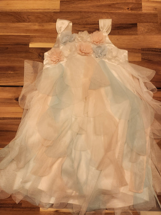 Blue/Pink/White dress sz 6