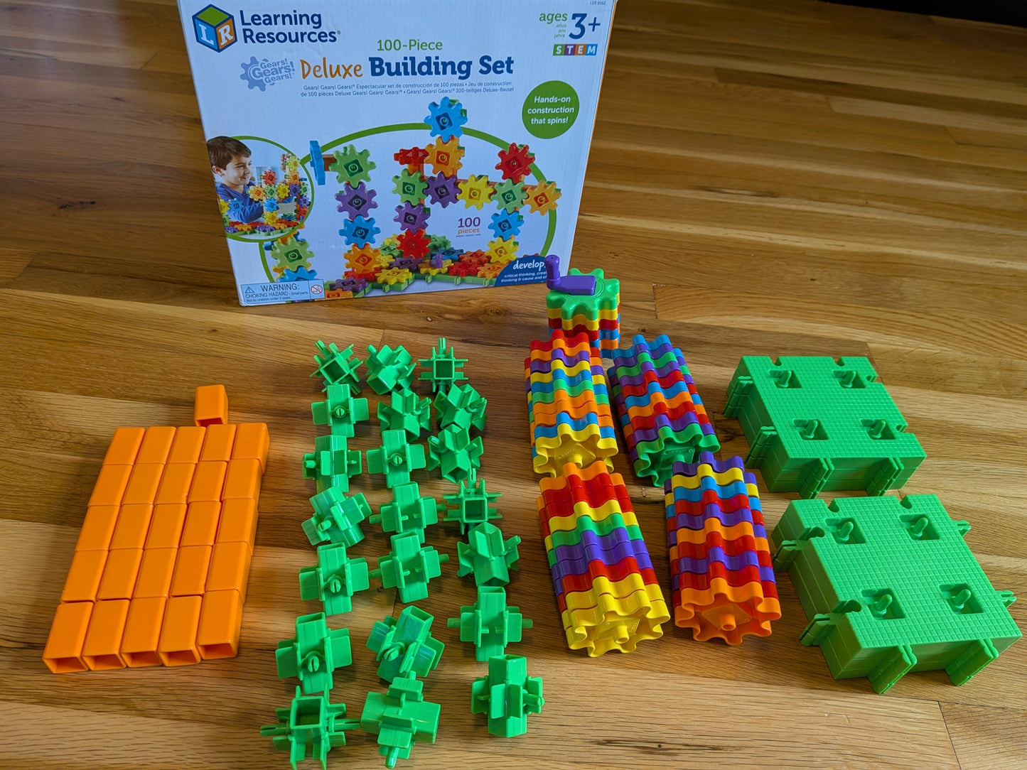 #99 Learning Resources 100 Piece Gears Building Set EUC