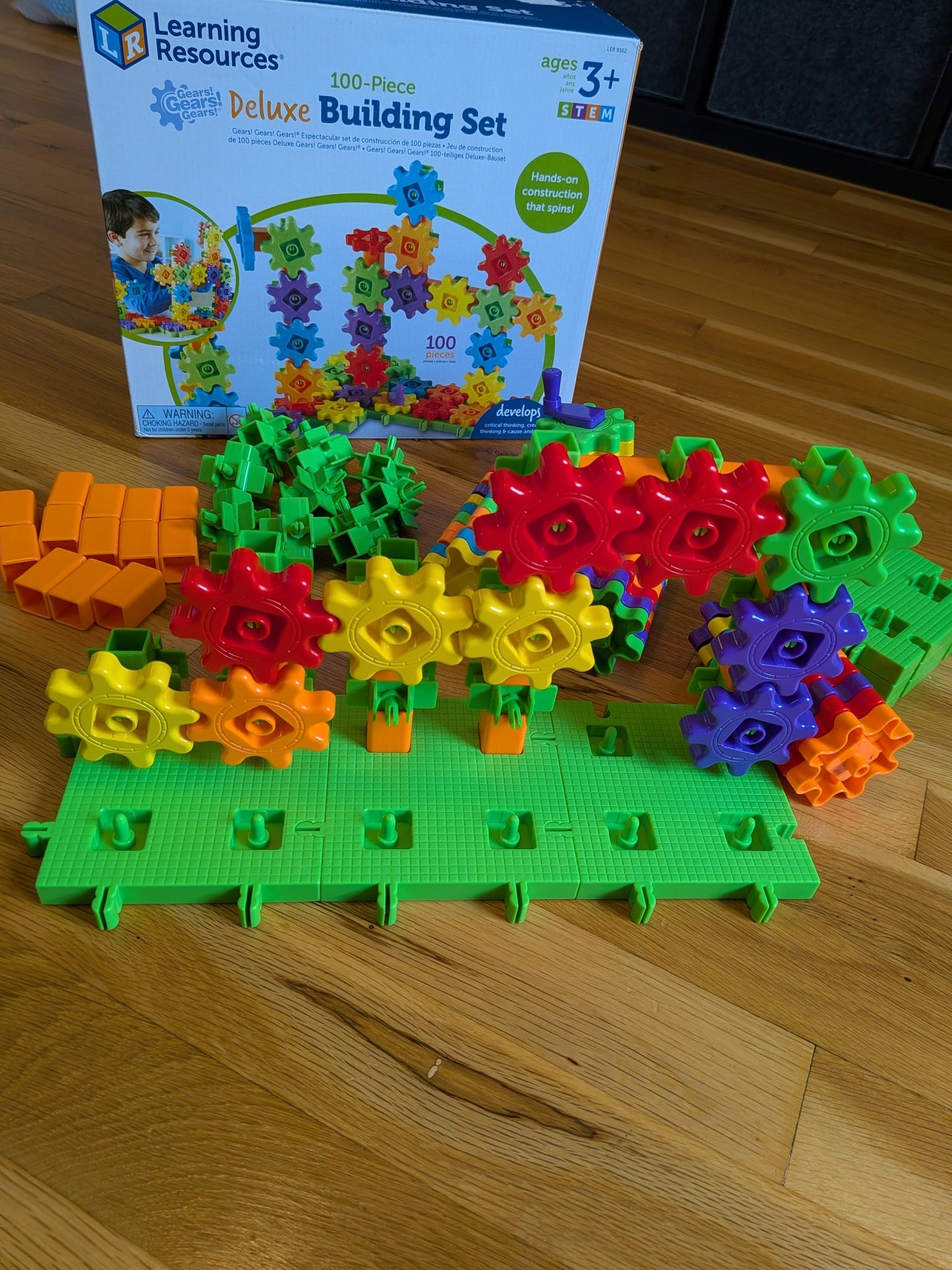 #99 Learning Resources 100 Piece Gears Building Set EUC