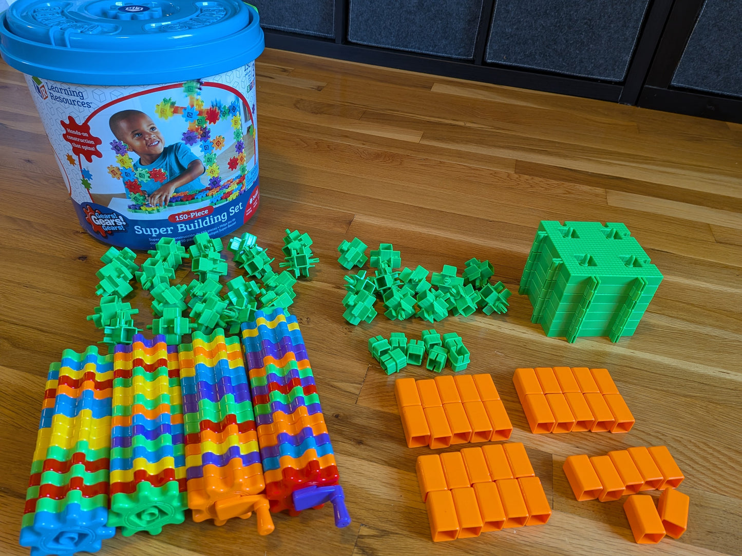 #99 Learning Resources 150 Piece Gears Building Set EUC