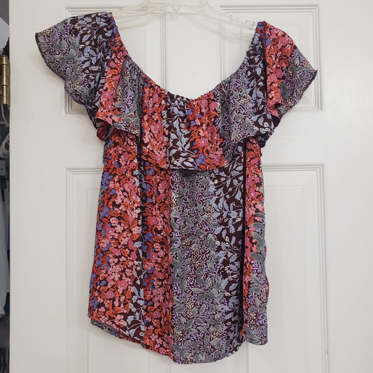 REDUCED!! #104 Anthropologie Maeve Medium Blouse Top Vallita Off Shoulder