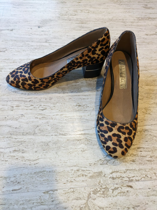 Audrey Lynn Leopard Block Heel - Size 7.5