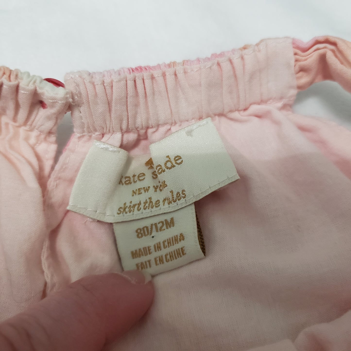 #104 Kate Spade 12 Mth Watercolor Floral Baby Dress