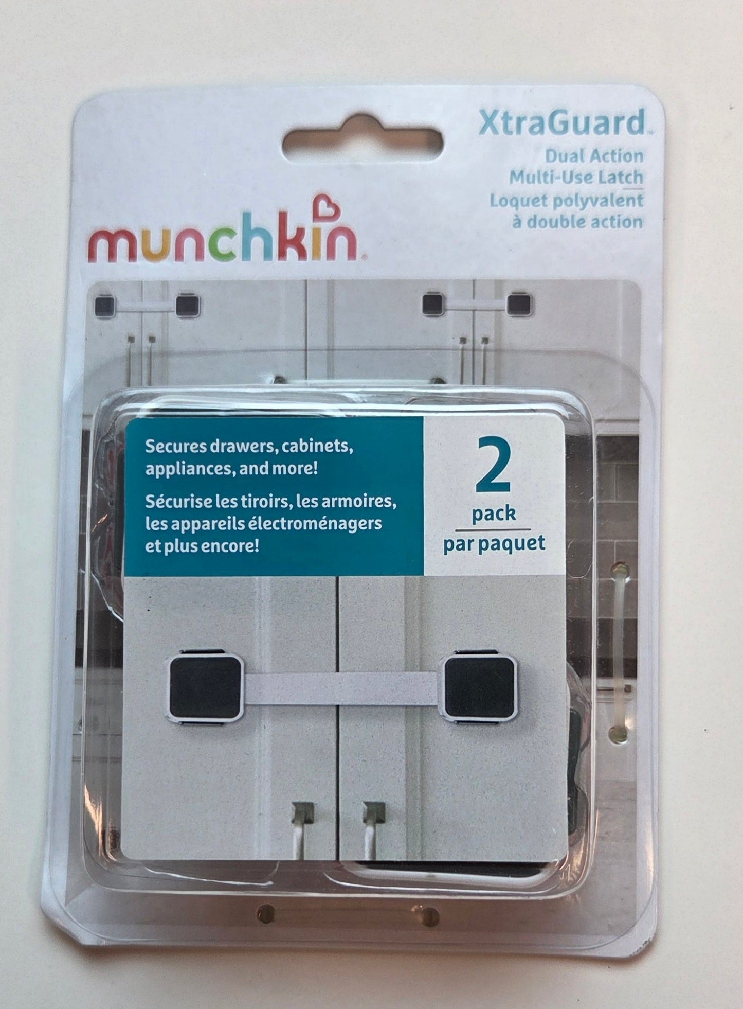 #152 -  Munchkin Xtra Guard Multi-Use Latches, Pack of 2, New in Box