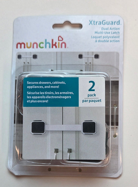 #152 -  Munchkin Xtra Guard Multi-Use Latches, Pack of 2, New in Box