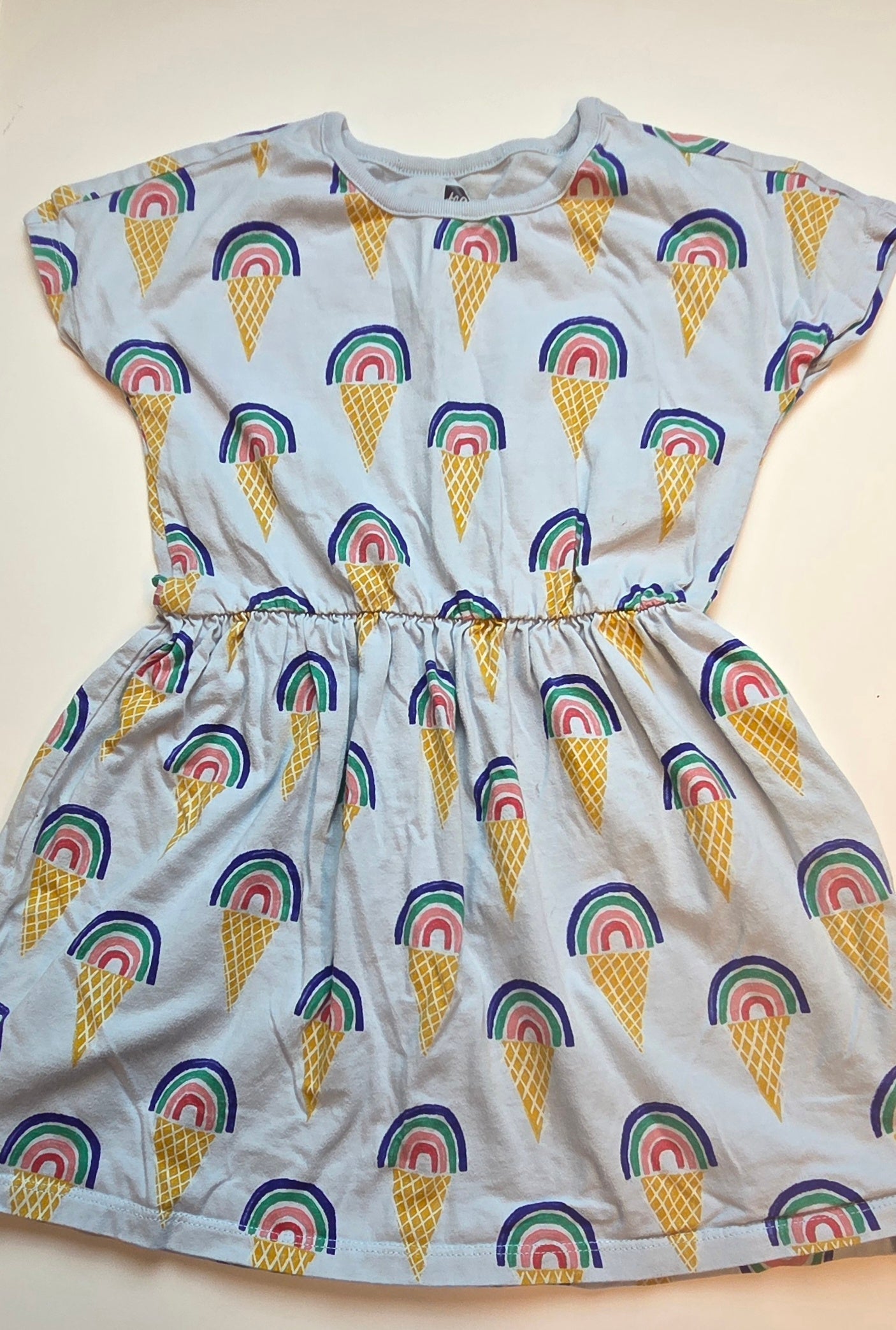 #152 - Tea Light Blue Ice Cream Dress, Girls Size 5, EUC