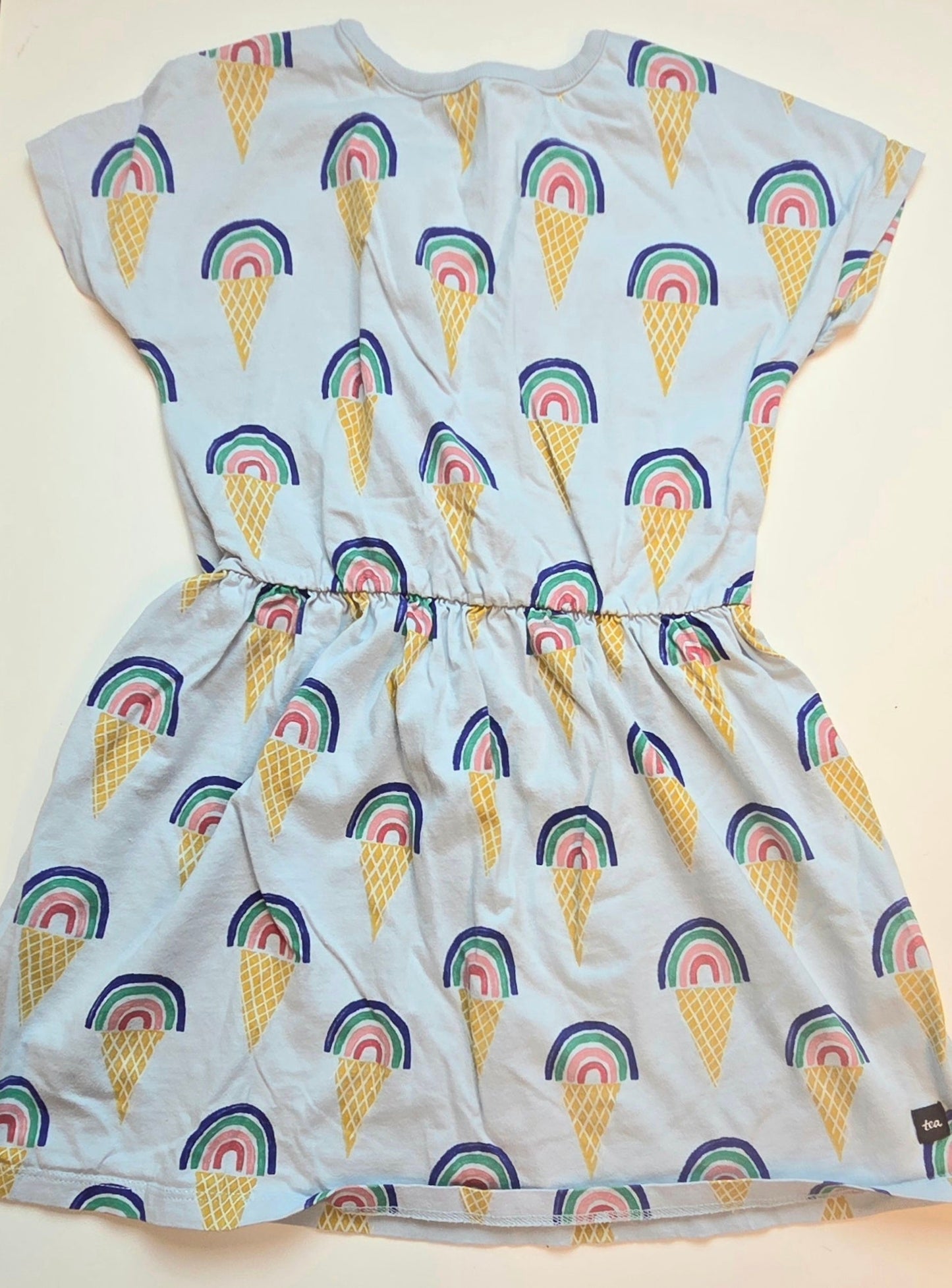 #152 - Tea Light Blue Ice Cream Dress, Girls Size 5, EUC