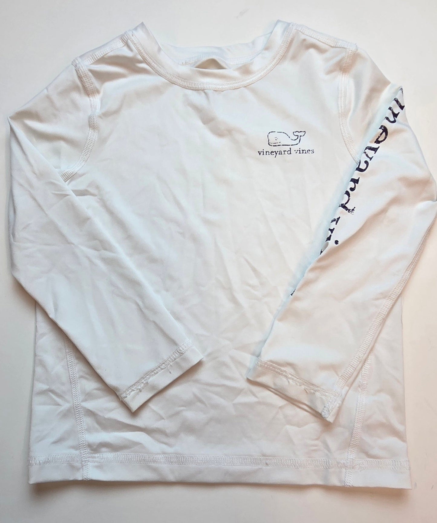 #152 -  Vineyard Vines White Rashguard, Size 2T, EUC