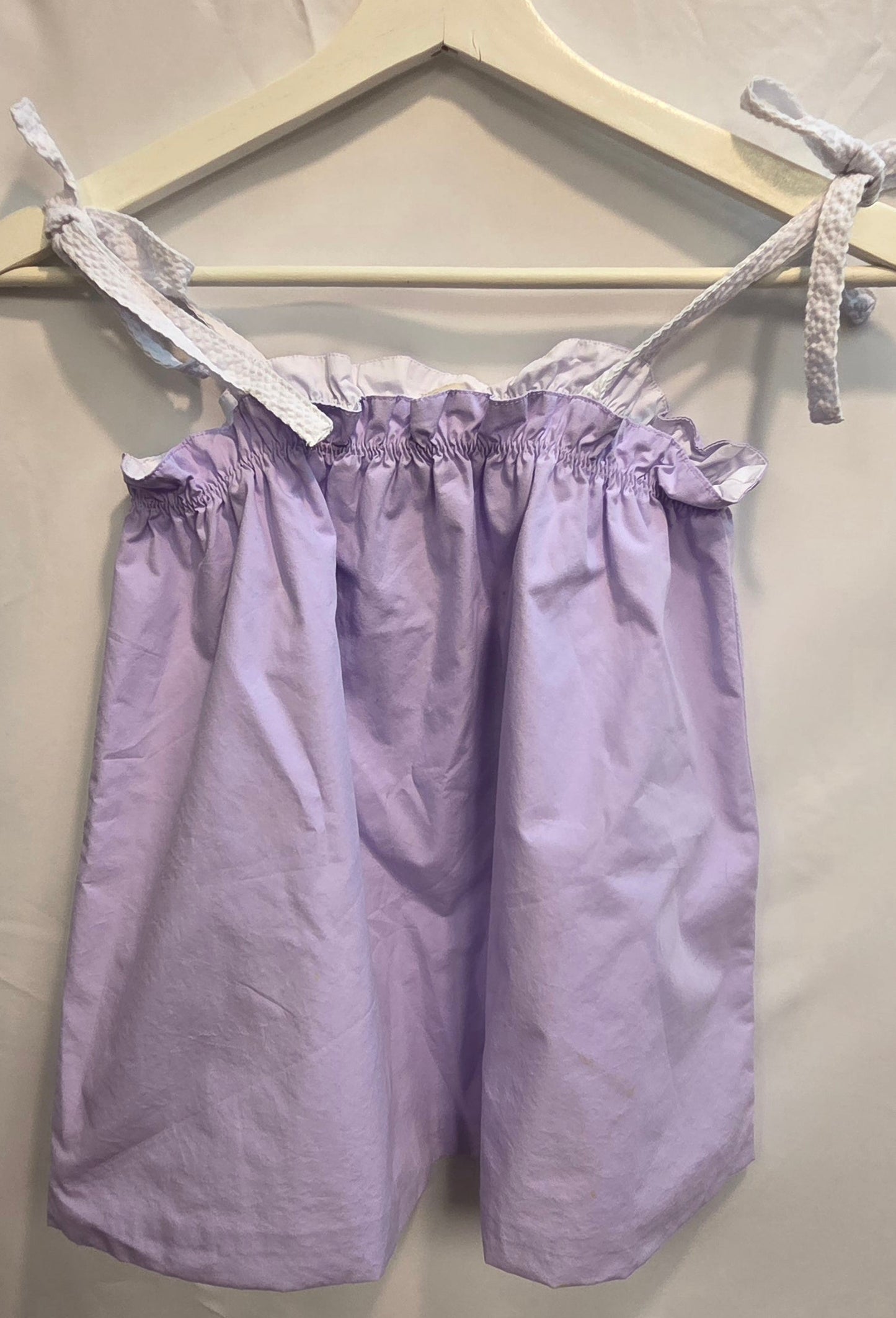 #152 - The Beaufort Bonnet Company Lilac Sleeveless Shirt, Girls Size 12