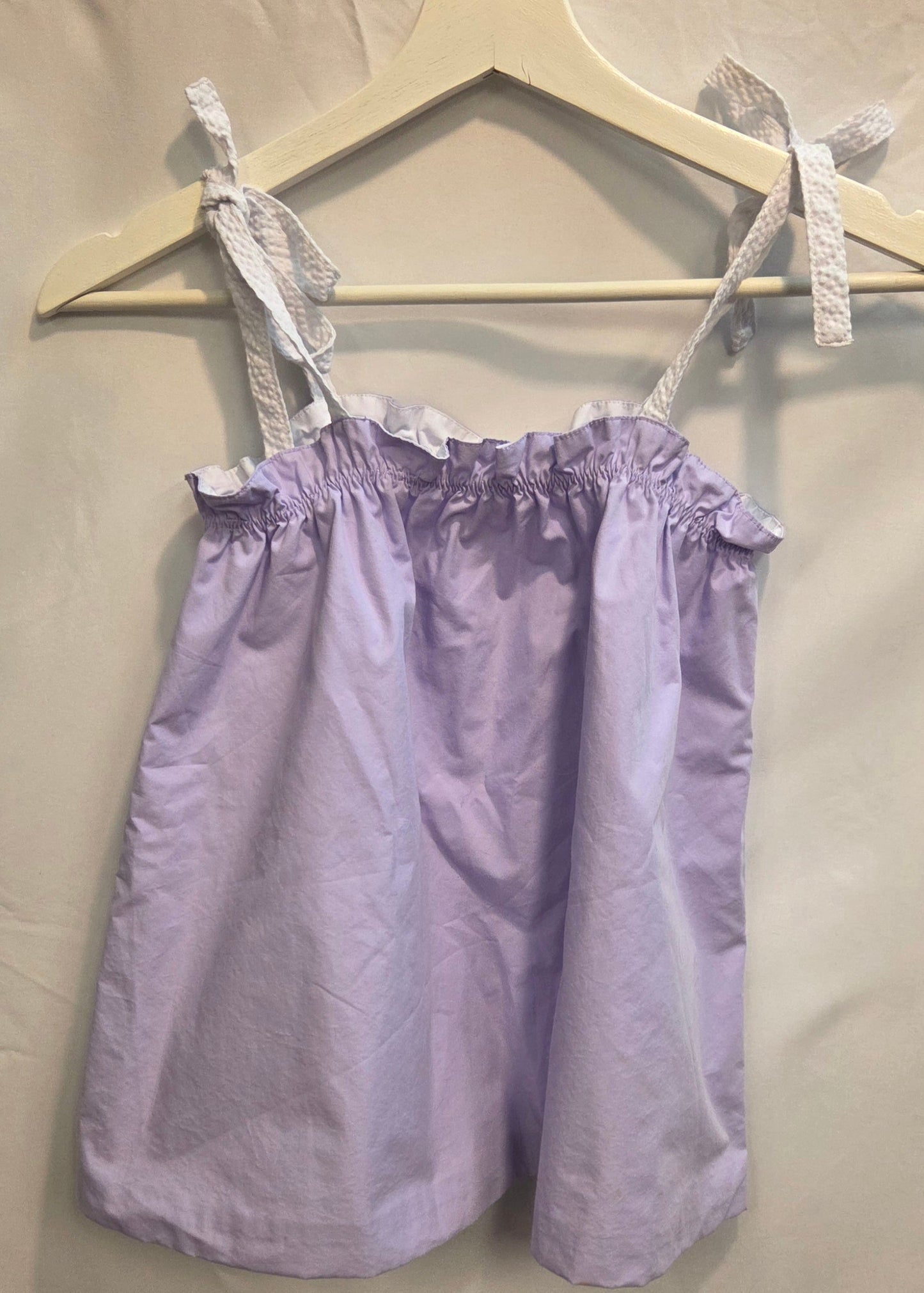 #152 - The Beaufort Bonnet Company Lilac Sleeveless Shirt, Girls Size 12