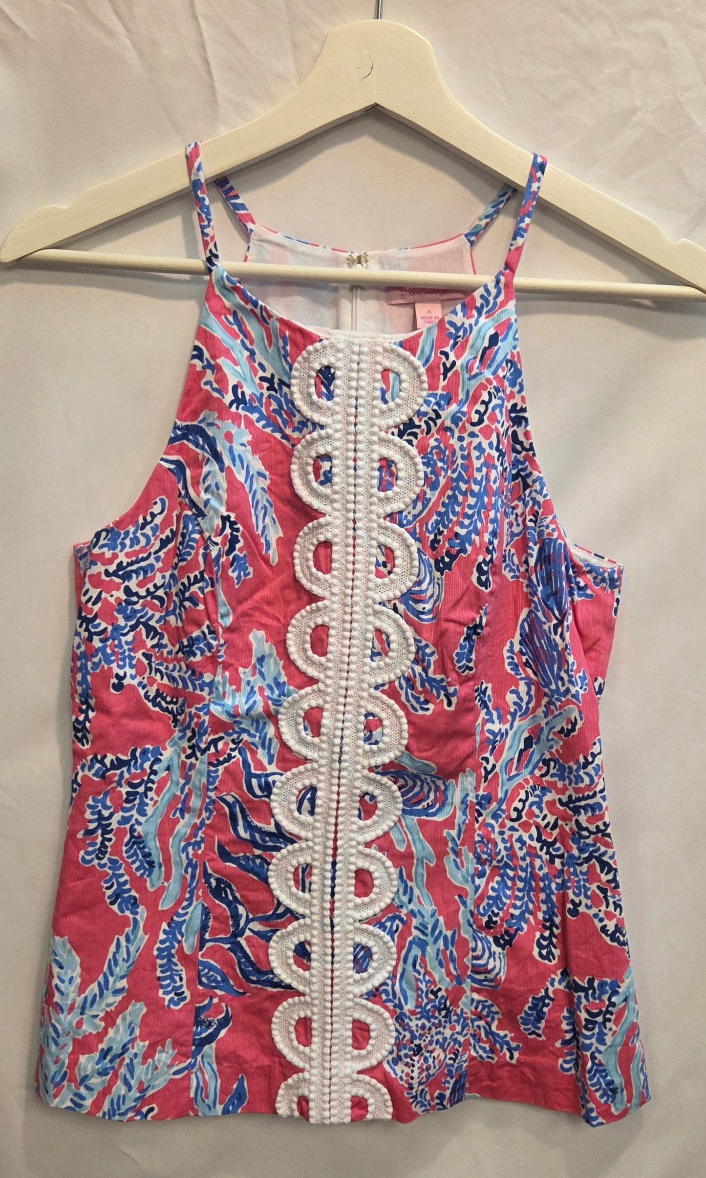 #152 - Lilly Pulitzer Pink/Blue Dress, Girls Size 4, EUC