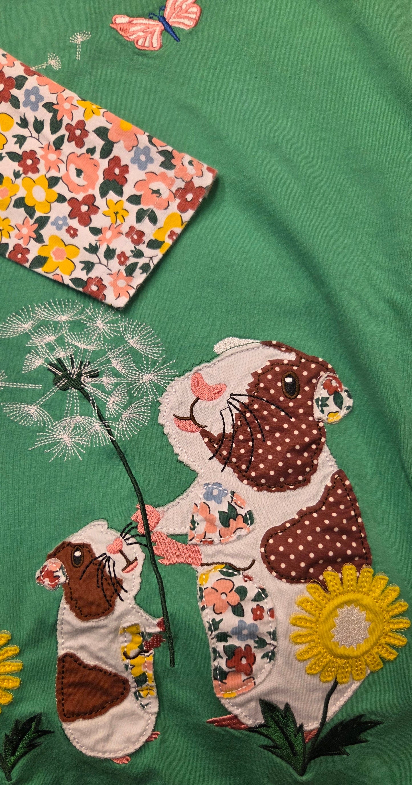 #152 - Fauxden Green Dress, Girls Size 7, EUC