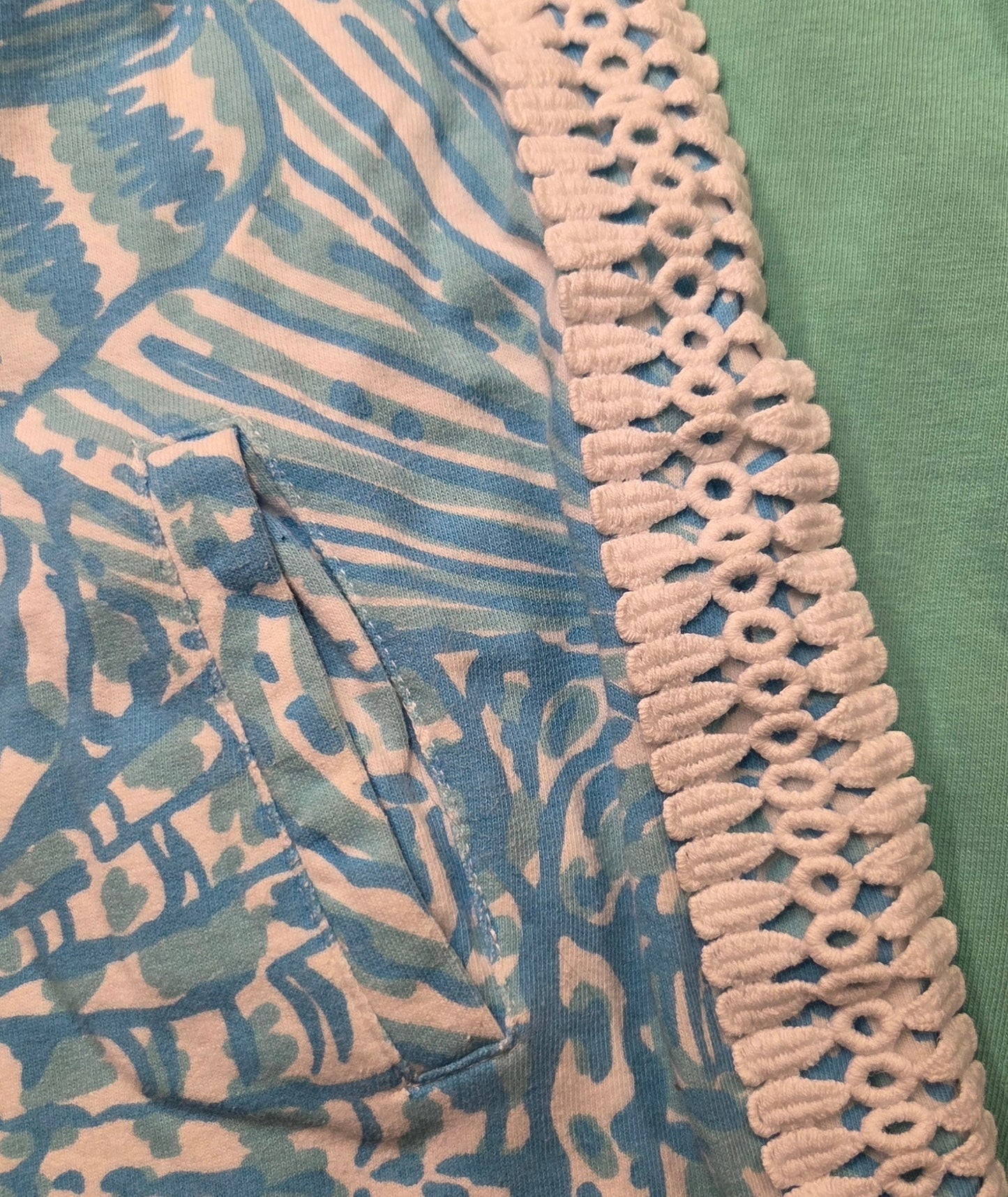 #152 - Lilly Pulitzer Blue/White Dress, Girls Size S (4-5), VGUC
