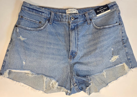 #152 - PRICE REDUCED Abercrombie Curve Love "The Mom Shorts", Womens Size 33(16), NWT