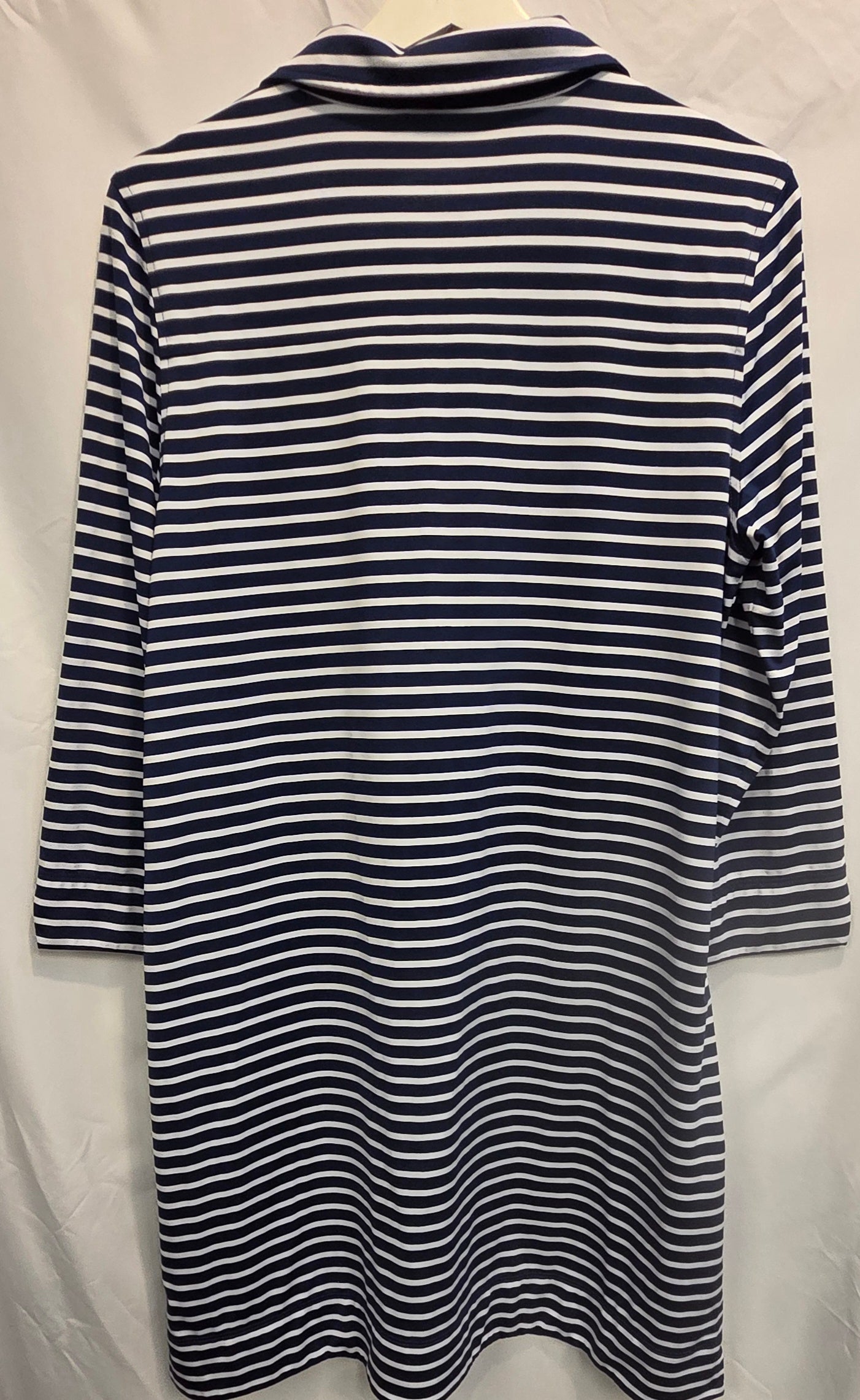 #152 -  PRICE REDUCED Vineyard Vines Sankaty Navy/White Striped Dress, Women's L, EUC