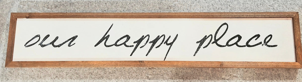 #7 "Our Happy Place" wall art