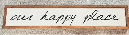 #7 "Our Happy Place" wall art