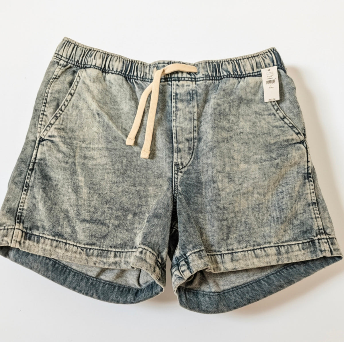 #7 GAP drawstring Jean shorts, size L Tall, NWT