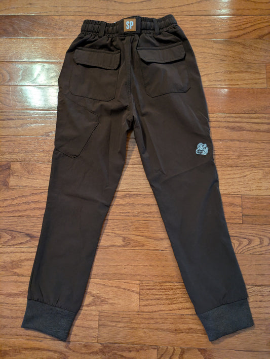 REDUCED #90 - 4T-5T Bots -Salt & Pine core pants (brown with log embroidered)