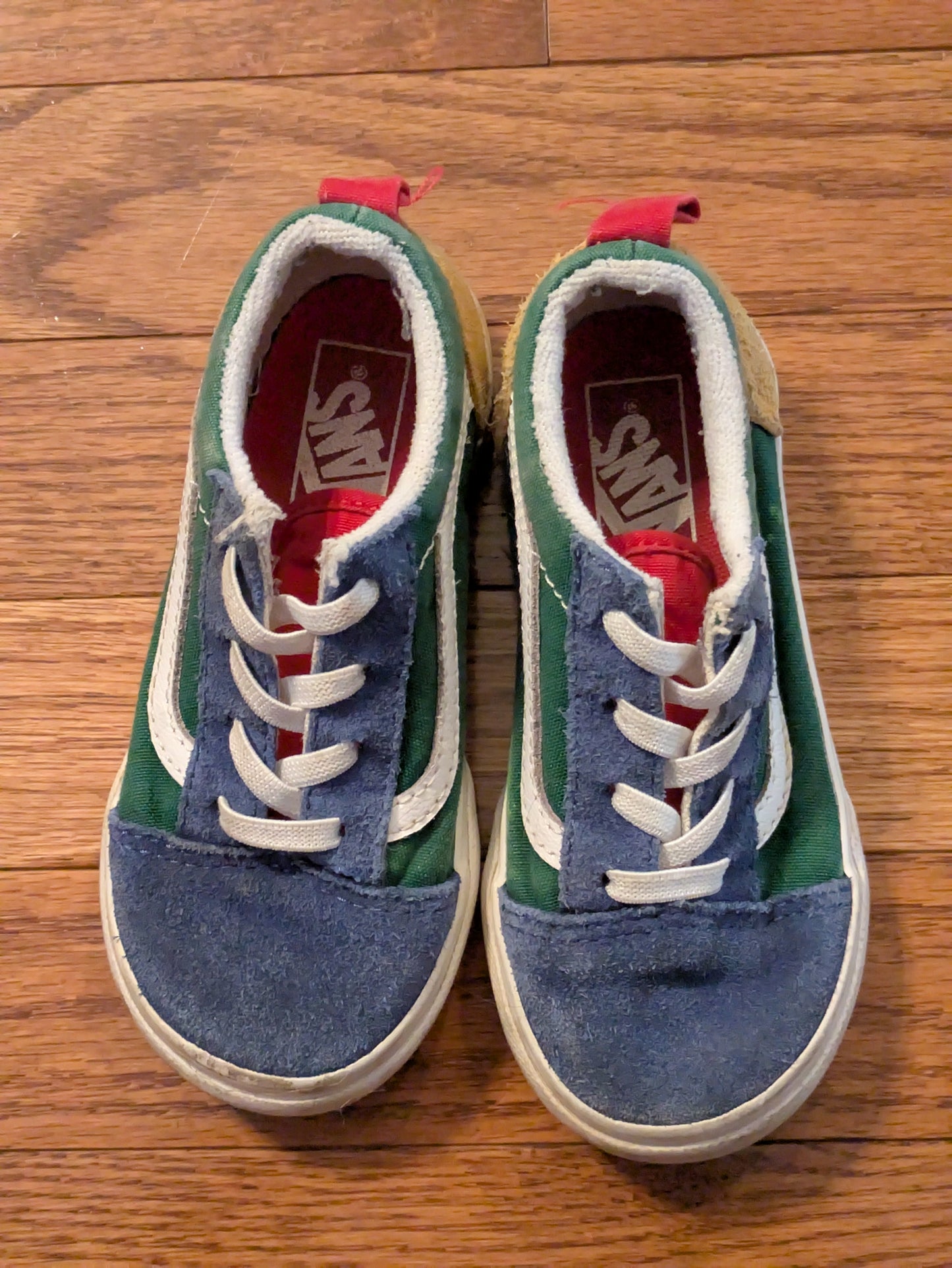 #90 Vans - boys size 9 - color block sneakers