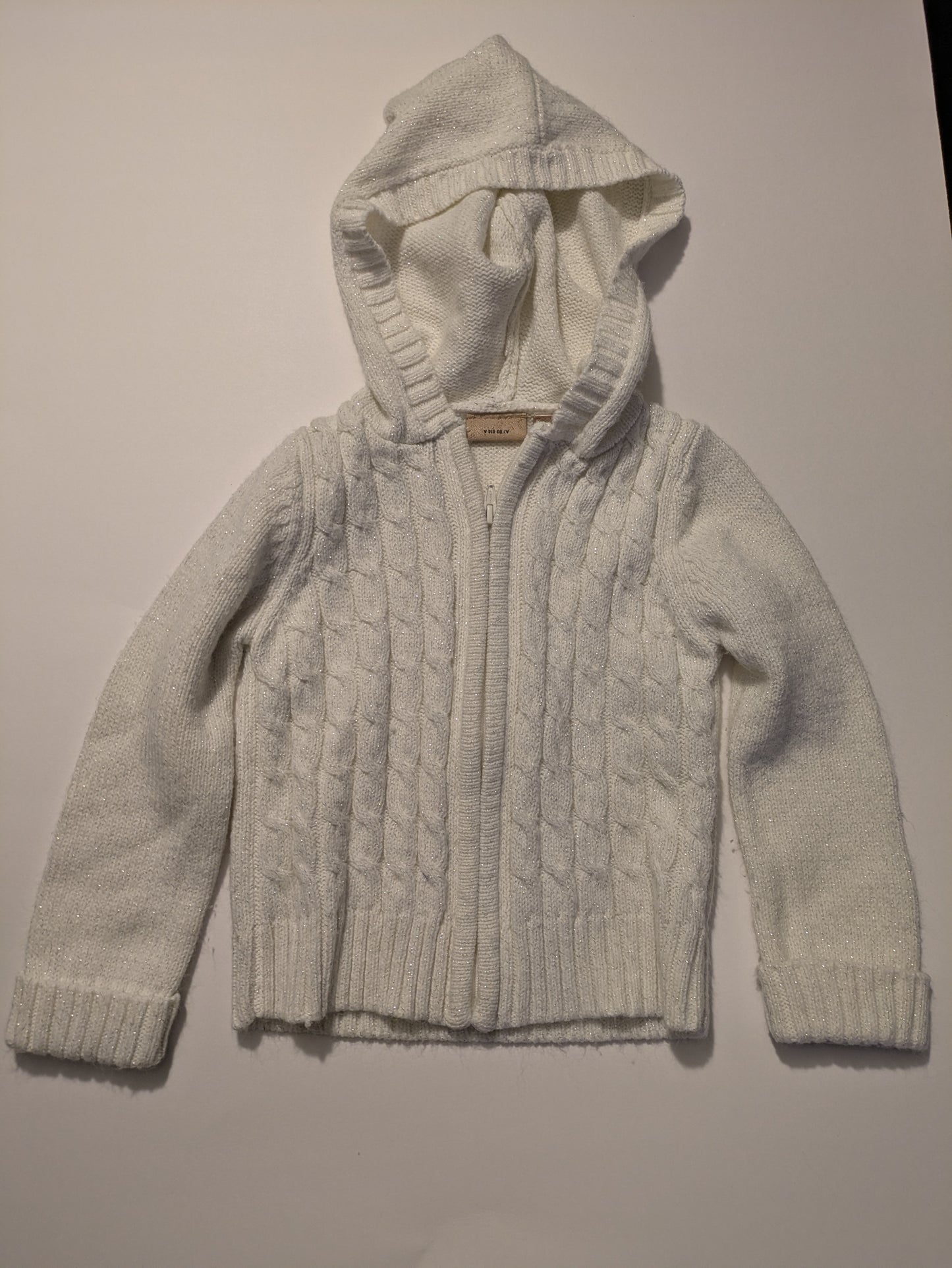 #94 Girls 24M Hooded Full Zip Sweater