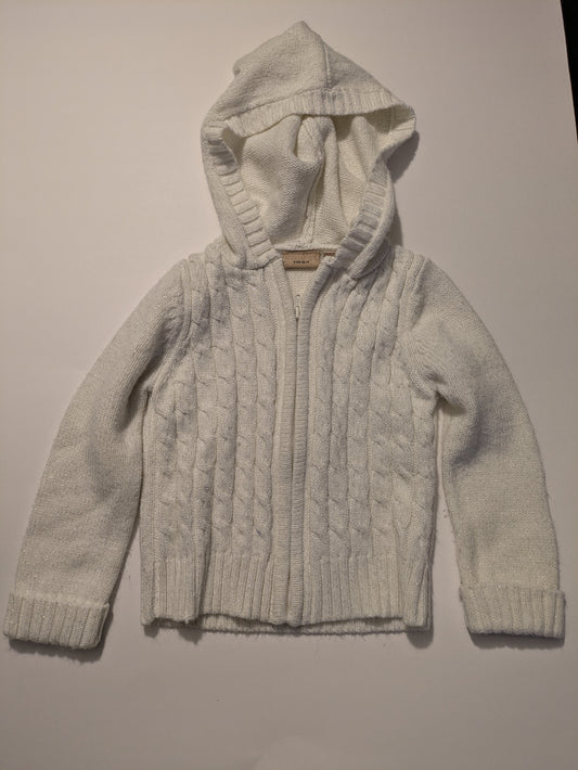 #94 Girls 24M Hooded Full Zip Sweater